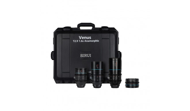 Sirui Anamorphic Venus 3x Lens + adapter Kit (35/75/150mm) + 1.25x Adapter + Hard case L-Mount