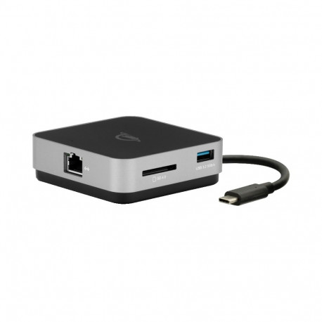 OWC Dock USB-C Travel Dock E 6-Port Travel Dock 100W- Space Gray (ethernet)