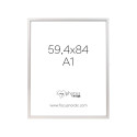 Focus photo frame Soul 59.4x84 A1, white