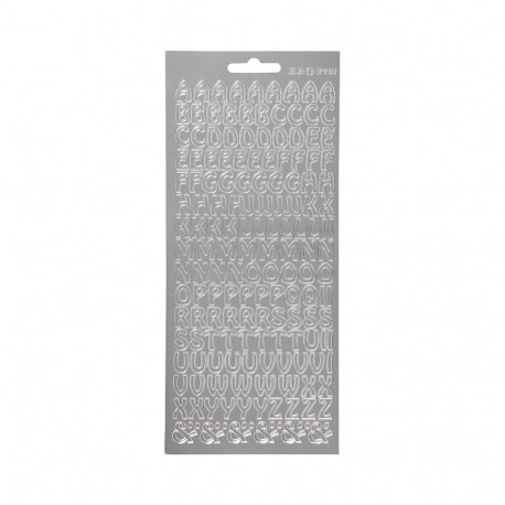 Focus kleepsud tähed Design 2, hõbedased