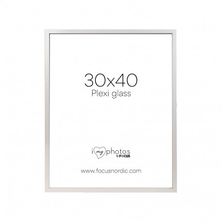 Focus photo frame Soul Plexi 30x40, white