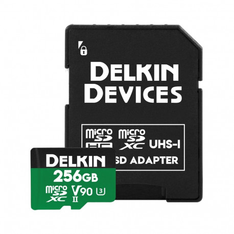 Delkin mälukaart microSD Power 2000x UHS-II (V90) R300/W250 256GB