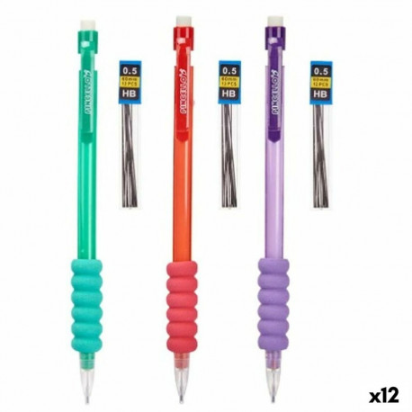 Pencil Lead Holder Pincello 475 475 Blue Red Green Pencil Leads 0.5 mm (12 Units)