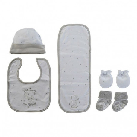 Набор из нагрудника и пинетки DKD Home Decor 0-6 Months Хлопок