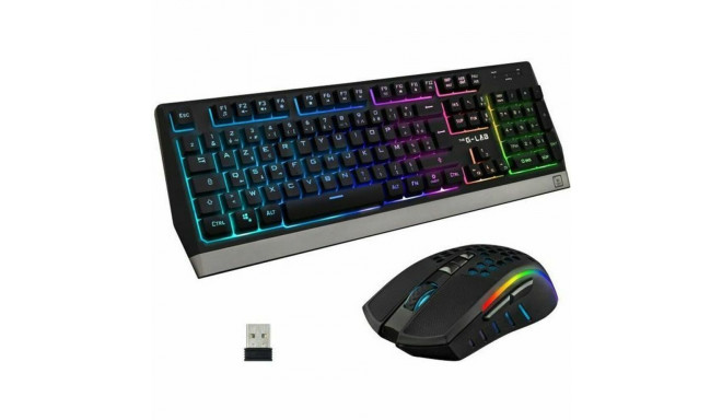 Keyboard and Mouse The G-Lab Combo Tungsten French AZERTY