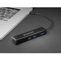 Conceptronic DONN 3-Port USB Hub with Gigabit Network Adapter