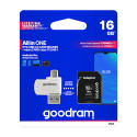 GoodRam mälukaart microSDHC 16GB Class 10 UHS-I + adapter + mälukaardilugeja