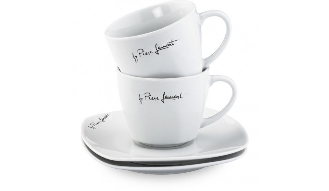 4-piece square cup & plate set Dine Lamart