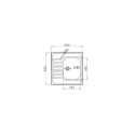 Valamu Pyramis INTL 60X60 1B 1D F kauss paremal