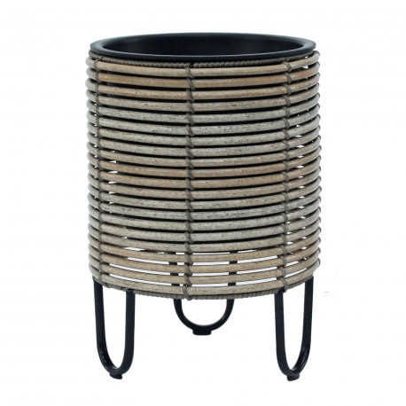 Lillepott WICKER D25xH35cm, beežikashall