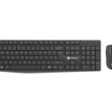 SET 2IN1 NATEC SQUID BLACK KEYBOARD + MOUSE US LAYOUT WIRELESS