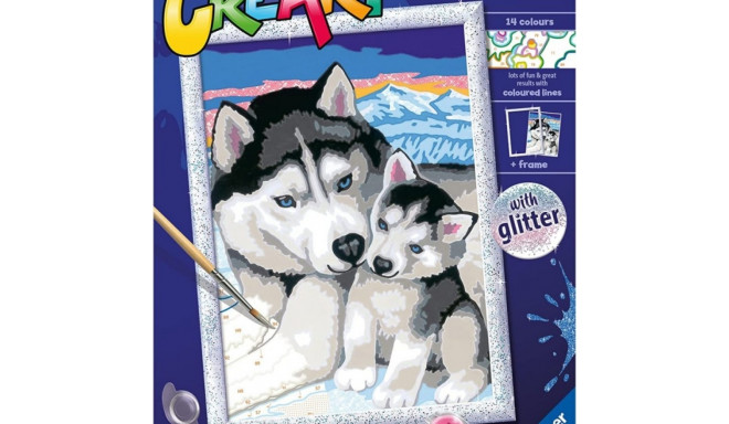 Picture Creart For children - Husky