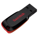 SanDisk mälupulk Cruzer Blade 32GB USB 2.0, must/punane