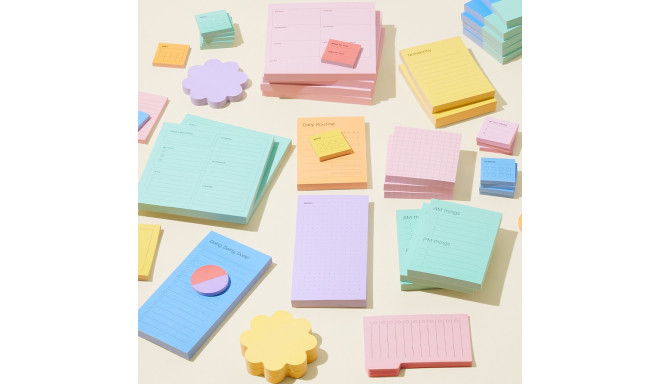 Note paper 76x76mm POST-IT 654 neon yellow 100 sheets