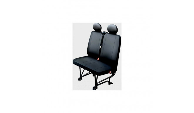 Van Passenger seat cover black leather dimensions L