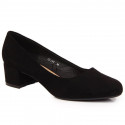 Sergio Leone W SK354C suede block pumps, black (38)