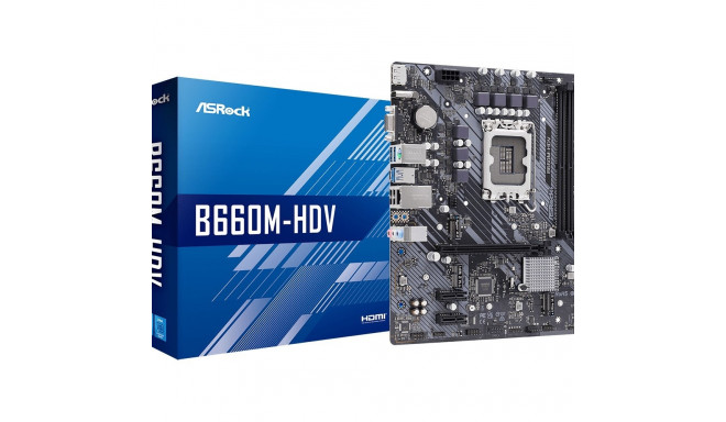 ASRock emaplaat B660M-HDV Intel B660 LGA 1700 micro ATX