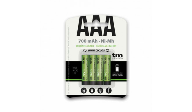 Atkārtoti Uzlādējamas Baterijas TM Electron R03 Ni-Mh