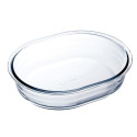 Oven Mould Ô Cuisine Oval 19 x 14 x 4 cm Transparent (6 Units)