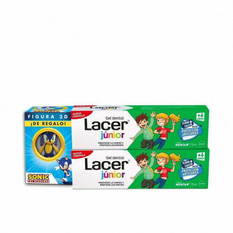Toothpaste Lacer Junior Mint 75 ml (2 Units)