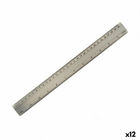 Joonlaud Pincello AR1607007 AR1607007 Hõbedane Alumiinium 0,5 x 35,5 x 4 cm (12 Ühikut)