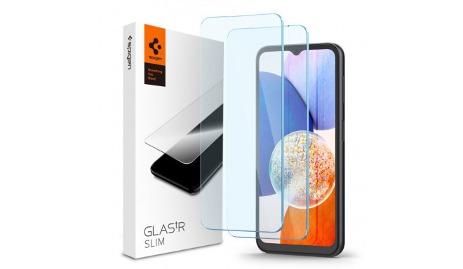 SZKŁO HARTOWANE SPIGEN GLAS.TR SLIM 2-PACK GALAXY A15 4G / 5G / A25 5G / M15 5G CLEAR