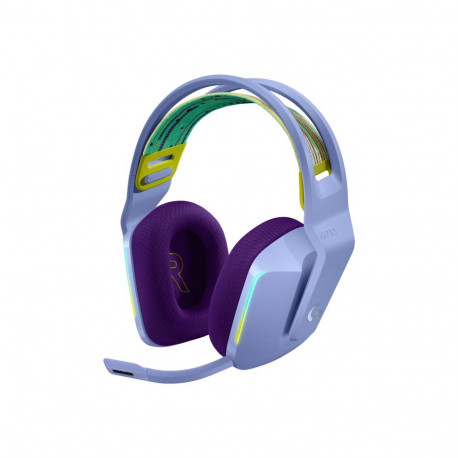 LOGITECH G G733 LIGHTSPEED Wireless RGB Gaming Headset Headset full size 2.4 GHz wireless lilac