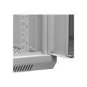 NETRACK 019-120-645-021 Netrack wall/hanging cabinet 19,12U/450 mm,glass door,grey,remov. side pan.
