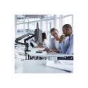 ERGOTRON LX Dual Side-by-Side Arm polished aluminium
