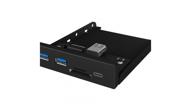 ICYBOX IB-HUB1417-i3 IcyBox 3x Port USB 3.0 Hub (2x USB 3.0, 1x USB Type-C), miniSD/SD card reader