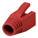 LOGILINK MP0035R LOGILINK - Strain Relief Boot 8.0 mm for Cat.6 RJ45 plugs, red