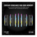 CORSAIR VENGEANCE RGB 32GB 2x16GB DDR5 6000MT/s DIMM Unbuffered 36-44-44-96 Std PMIC XMP 3.0 Black H