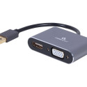 GEMBIRD A-USB3-HDMIVGA-01 USB to HDMI + VGA display adapter space grey