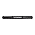 NETRACK 104-07 Netrack patch panel 19 24-ports cat. 6 FTP, with shelf