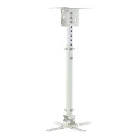 ART RAMP P-107W ART Holder P-107W, 47-76cm to projector white 15KG Mounting to the ceiling