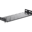 NETRACK 119-100-150-012 Netrack equipment shelf 19, 1U/150mm, charcoal