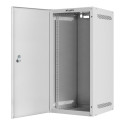 LANBERG Rack cabinet 10inch wall mount 12U 280x310 grey with metal door flat pack