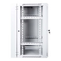 DIGITUS DN-WD19 18U/600 DIGITUS Wall Mount double section Cabinet 19 18U 901/600/600 glass grey moun