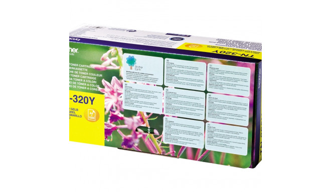 BROTHER TN320Y Toner yellow 1500 pages for DCP-9055CDN 9270CDN HL-4140CN 4150CDN 4570CDW 4570CDWT MF