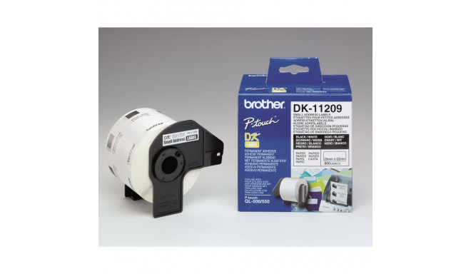 BROTHER DK11209 Adress-Etiketten QL500 29x62 800 pcs/roll QL500/550