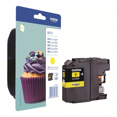 BROTHER LC123Y ink yellow 600pages