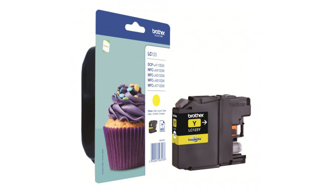 BROTHER LC123Y ink yellow 600pages