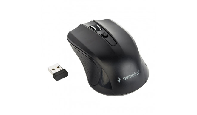GEMBIRD MUSW-4B-04 juhtmevaba optiline hiir 1600DPI nano USB must