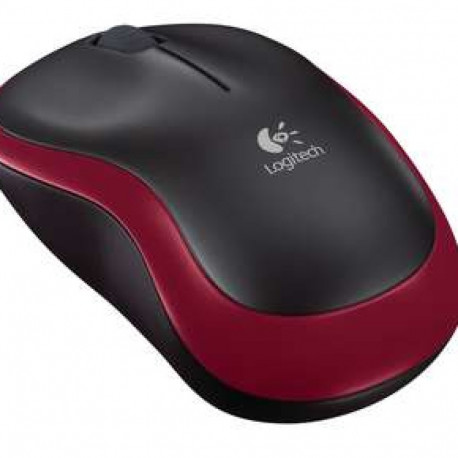 LOGITECH M185 Mouse optical wireless 2.4 GHz USB wireless receiver red