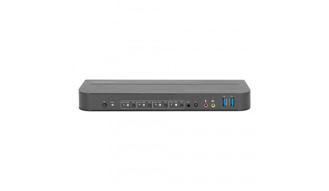 DIGITUS KVM Lüliti 4x1 DP DP/HDMI Väljund USB 4Kx2K 60Hz