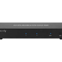 TECHLY 101928 Techly 2-port DisplayPort/USB dual-monitor KVM switch 2x1 with audio