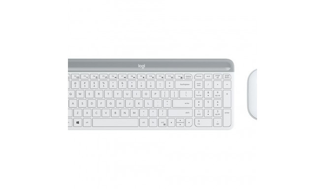 LOGITECH Slim Wireless Combo MK470 Keyboard and mouse set wireless 2.4 GHz Nordic off-white (PAN)