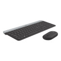 LOGITECH Slim Wireless Keyboard and Mouse Combo MK470 - GRAPHITE - PAN - NORDIC