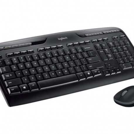 LOGITECH Wireless Combo MK330 Keyboard and mouse set wireless 2.4 GHz QWERTY Nordic black (PAN)
