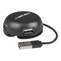 NATEC NHU-1330 Natec Hub USB 2.0 BUMBLEBEE 4-ports, Black